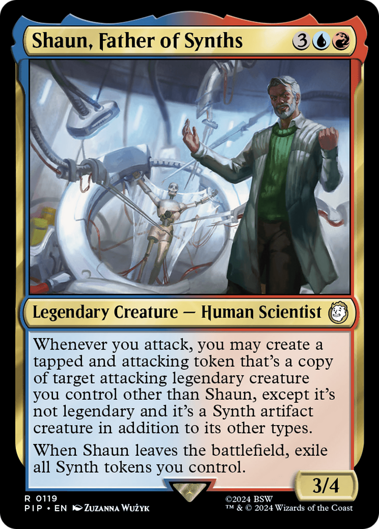 Shaun, Father of Synths (PIP-119) [Fallout] Foil MTG Single Wizards of the Coast