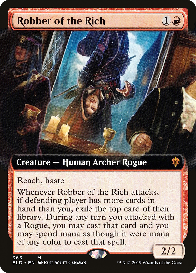 Robber of the Rich (ELD-365) [Throne of Eldraine] (Extended Art) Foil MTG Single Wizards of the Coast
