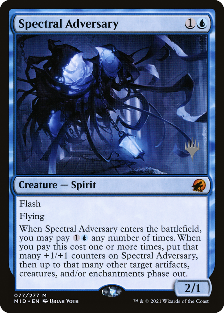 Spectral Adversary (PPMID-077) [Innistrad: Midnight Hunt Promos] Foil MTG Single Wizards of the Coast
