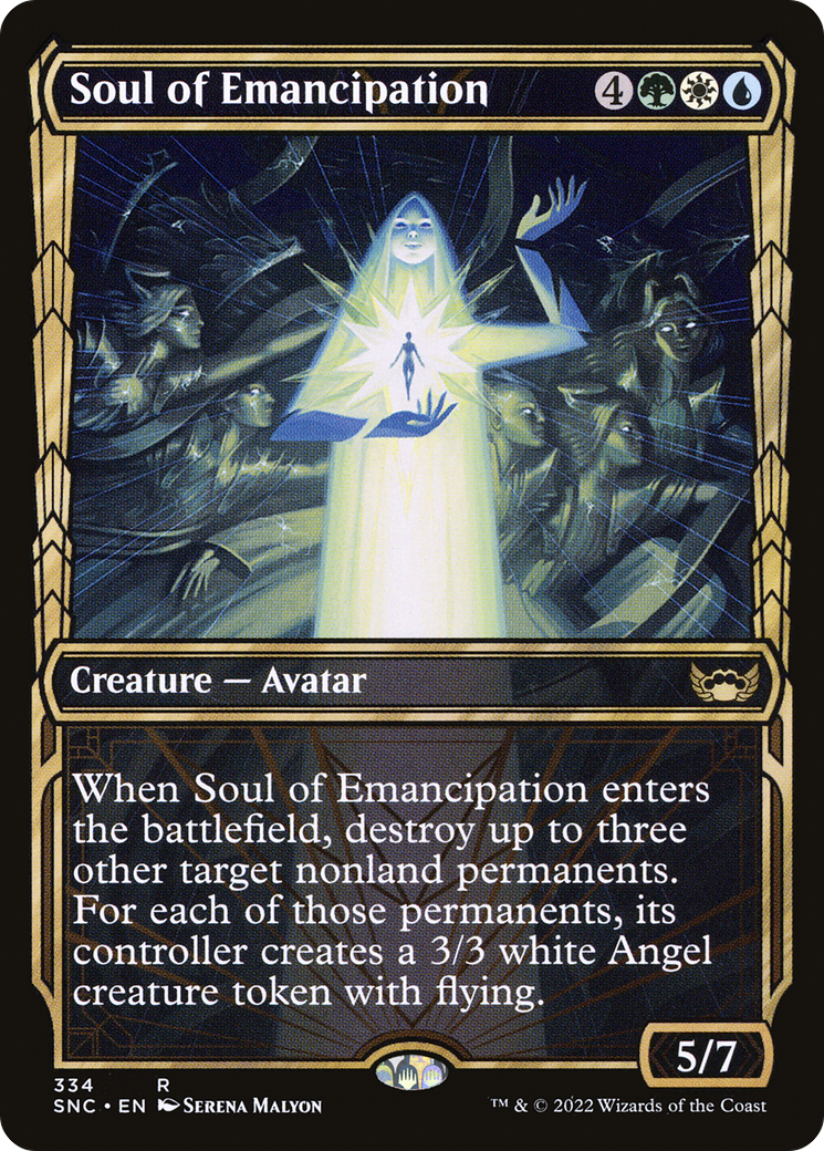 Soul of Emancipation (SNC-334) [Streets of New Capenna] (Showcase) MTG Single Wizards of the Coast