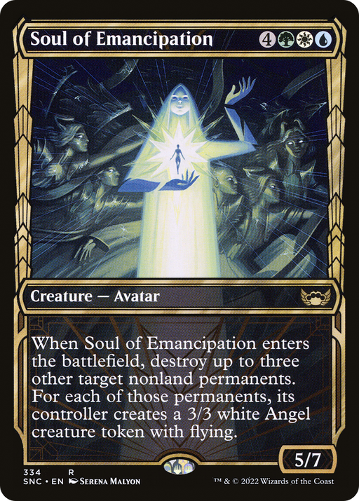 Soul of Emancipation (SNC-334) [Streets of New Capenna] (Showcase) MTG Single Wizards of the Coast