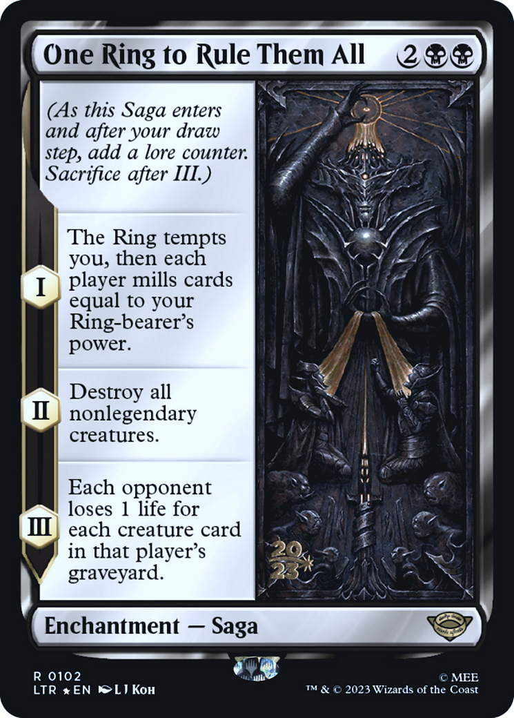 One Ring to Rule Them All (PRE-102) [Tales of Middle-earth Promos] Foil MTG Single Wizards of the Coast