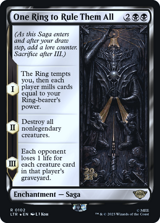 One Ring to Rule Them All (PRE-102) [Tales of Middle-earth Promos] Foil MTG Single Wizards of the Coast
