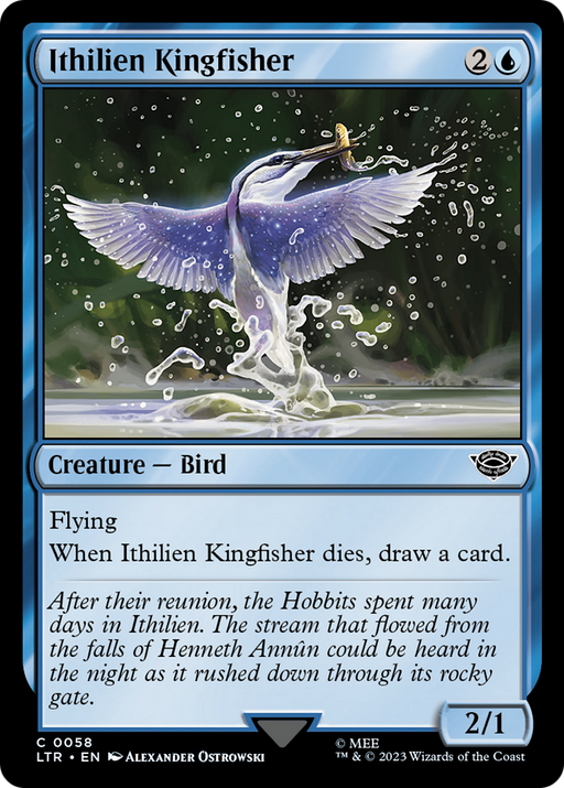 Ithilien Kingfisher (LTR-058) [The Lord of the Rings: Tales of Middle-earth] Foil MTG Single Wizards of the Coast