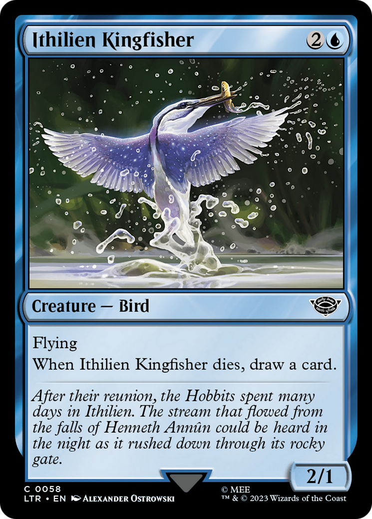 Ithilien Kingfisher (LTR-058) [The Lord of the Rings: Tales of Middle-earth] MTG Single Wizards of the Coast
