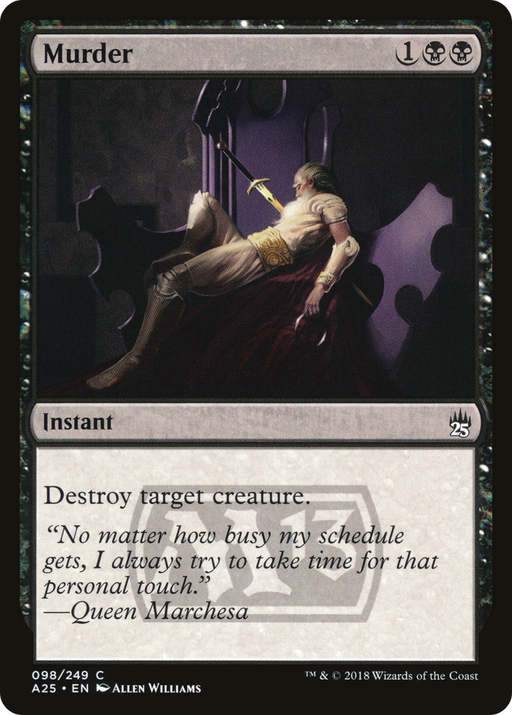 Murder (A25-098) [Masters 25] Foil MTG Single Wizards of the Coast