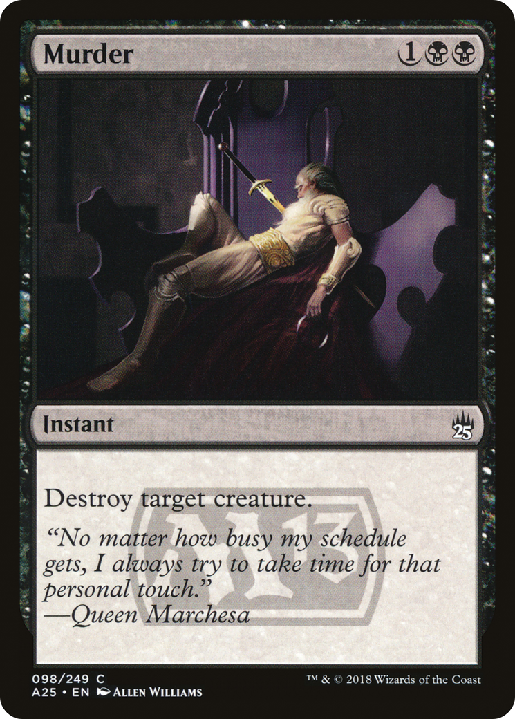 Murder (A25-098) [Masters 25] MTG Single Wizards of the Coast