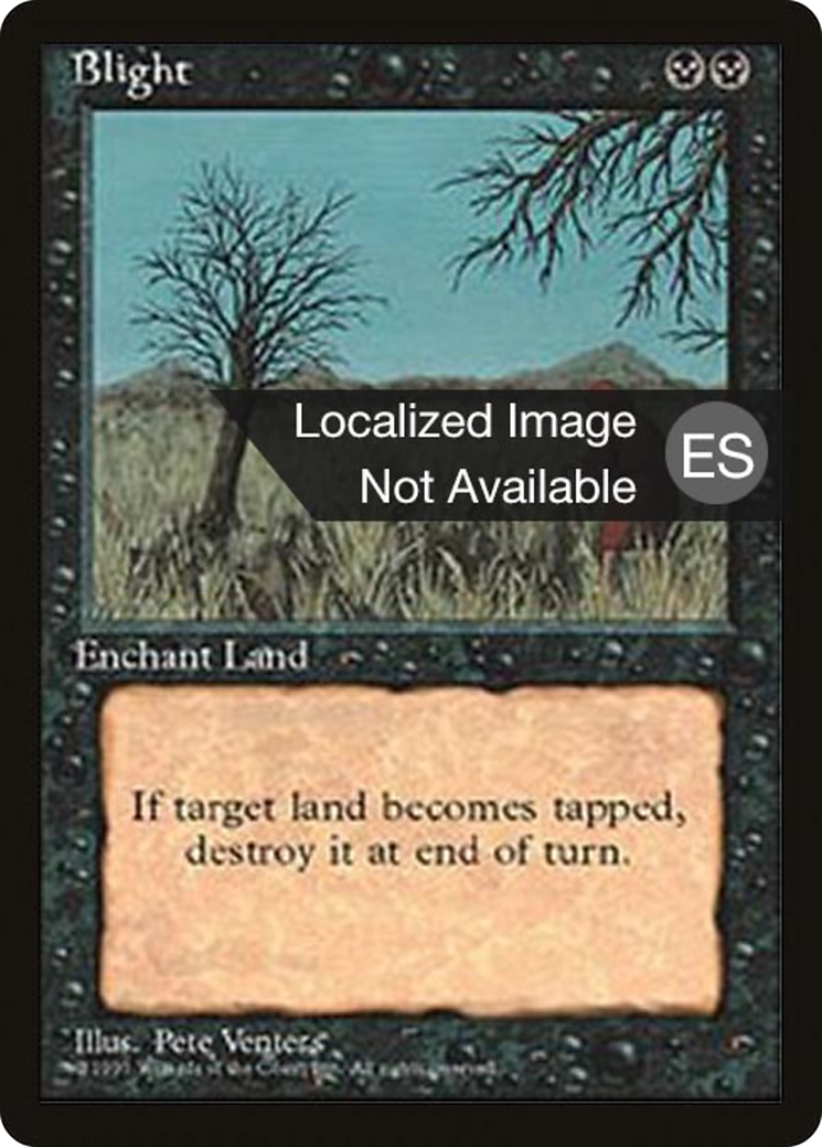 Blight (4BB-122) [Fourth Edition Foreign Black Border] MTG Single Wizards of the Coast