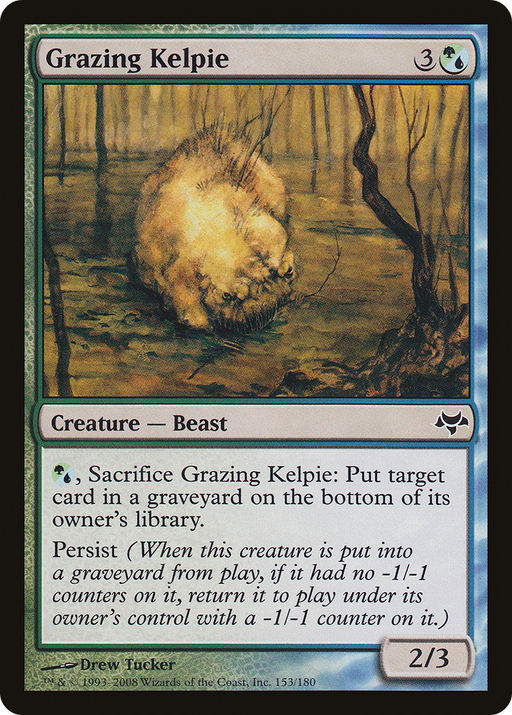 Grazing Kelpie (EVE-153) [Eventide] MTG Single Wizards of the Coast