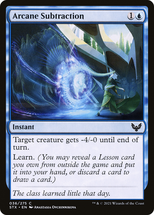 Arcane Subtraction (STX-036) [Strixhaven: School of Mages] MTG Single Wizards of the Coast