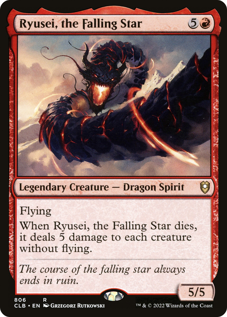 Ryusei, the Falling Star (CLB-806) [Commander Legends: Battle for Baldur's Gate] MTG Single Wizards of the Coast
