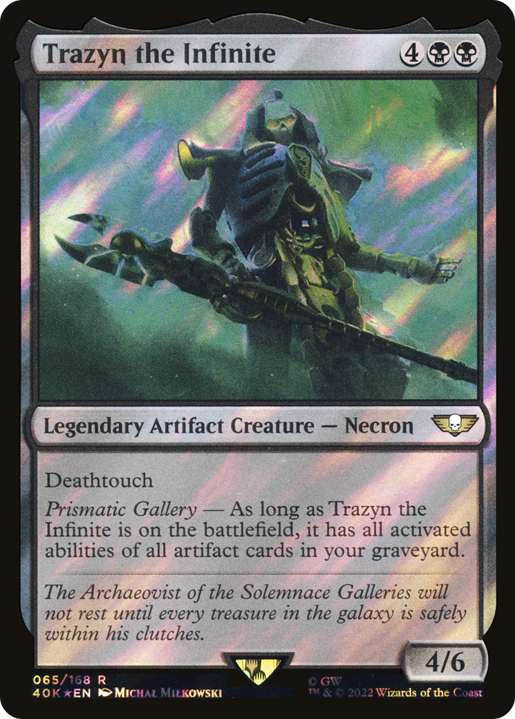 Trazyn the Infinite (40K-65★) [Warhammer 40,000 Commander] Foil MTG Single Wizards of the Coast