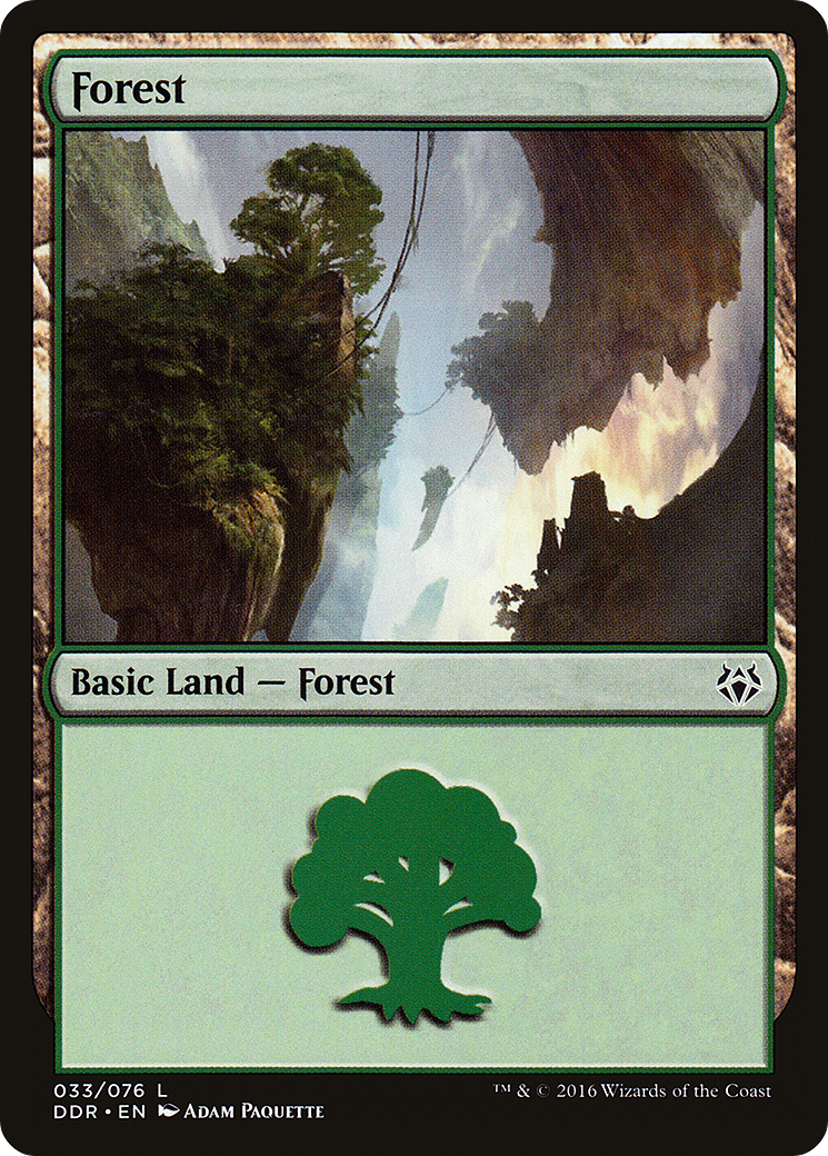 Forest (033) (DDR-033) [Misc] Duel Decks: Nissa vs. Ob Nixilis MTG Single Wizards of the Coast