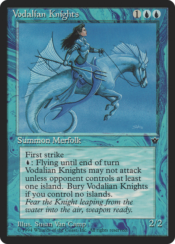 Vodalian Knights (FEM-029) [Fallen Empires] MTG Single Wizards of the Coast