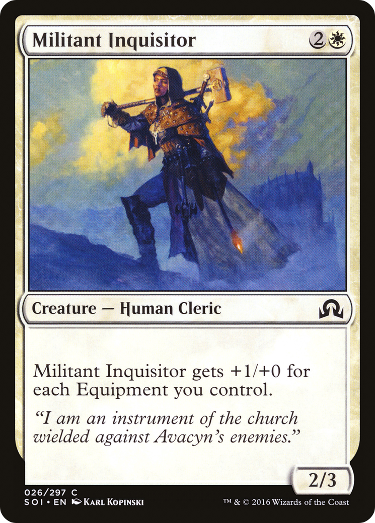 Militant Inquisitor (SOI-026) [Shadows over Innistrad] MTG Single Wizards of the Coast