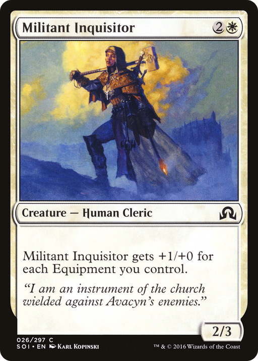 Militant Inquisitor (SOI-026) [Shadows over Innistrad] MTG Single Wizards of the Coast