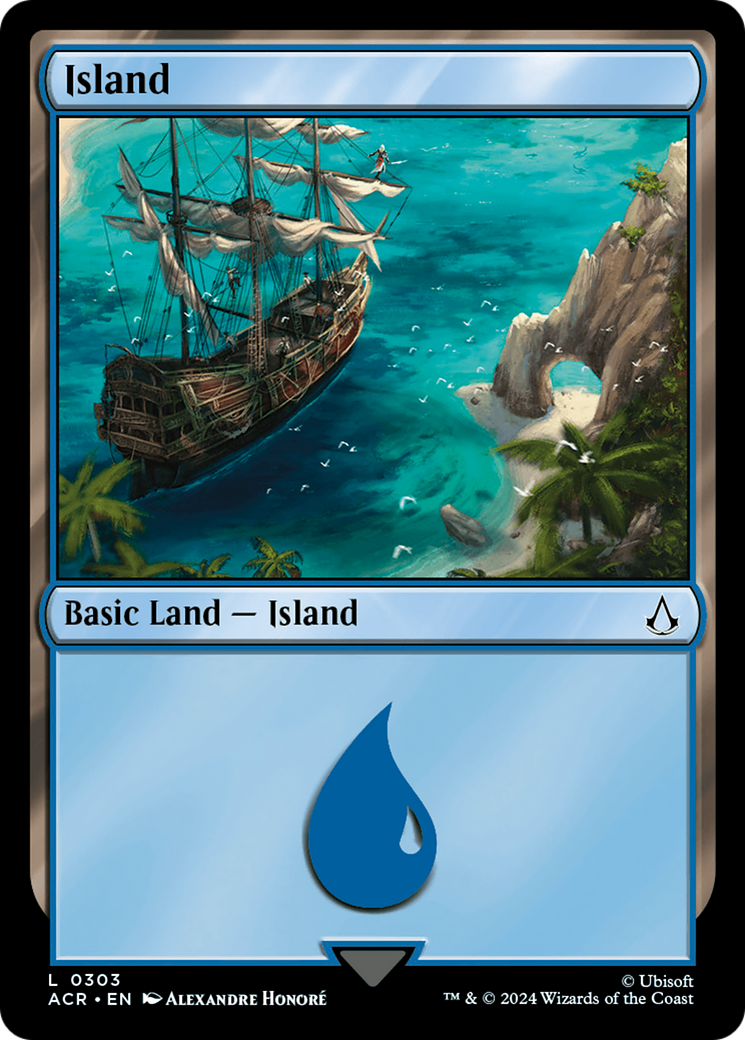 Island (0303) (ACR-303) [Assassin's Creed] MTG Single Wizards of the Coast