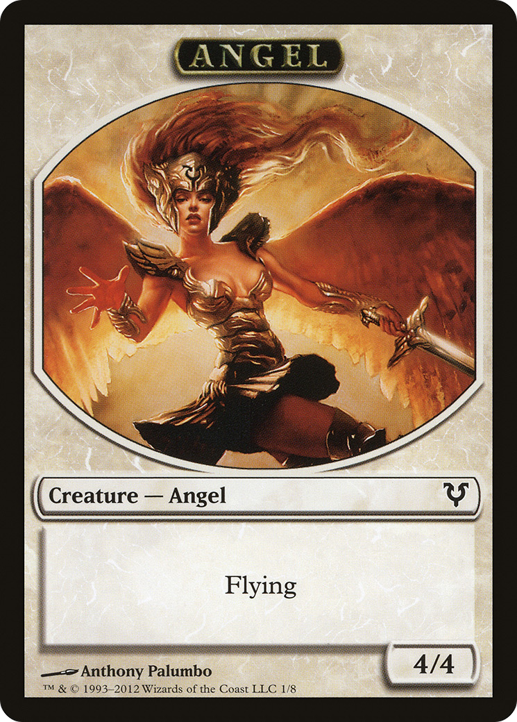Angel Token (AVR-001) [Tokens] Avacyn Restored Tokens MTG Single Wizards of the Coast