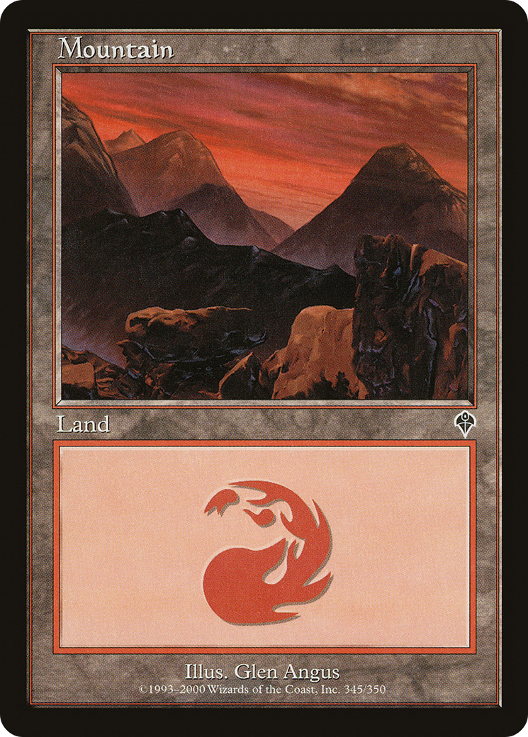 Mountain (345) (INV-345) [Invasion] Foil MTG Single Wizards of the Coast