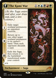 The Kami War // O-Kagachi Made Manifest (NEO-489) [Kamigawa: Neon Dynasty] (Extended Art) Foil MTG Single Wizards of the Coast