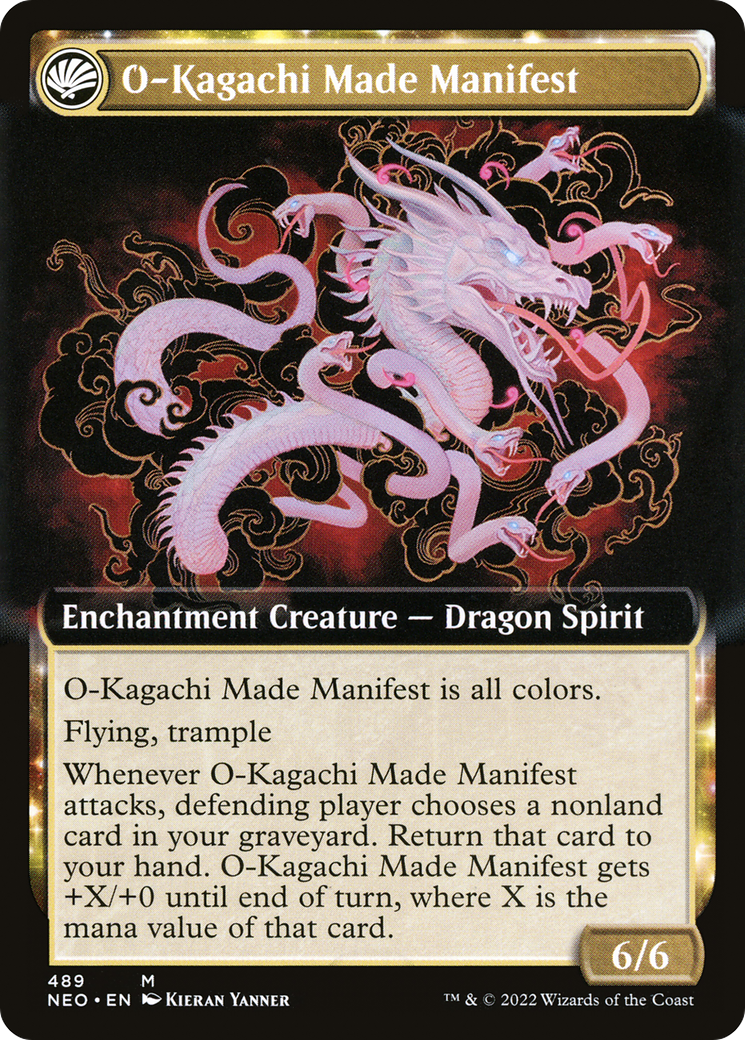 The Kami War // O-Kagachi Made Manifest (NEO-489) [Kamigawa: Neon Dynasty] (Extended Art) Foil MTG Single Wizards of the Coast