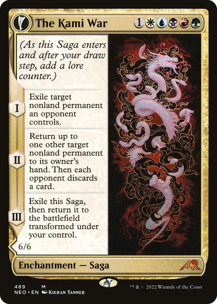 The Kami War // O-Kagachi Made Manifest (NEO-489) [Kamigawa: Neon Dynasty] (Extended Art) MTG Single Wizards of the Coast