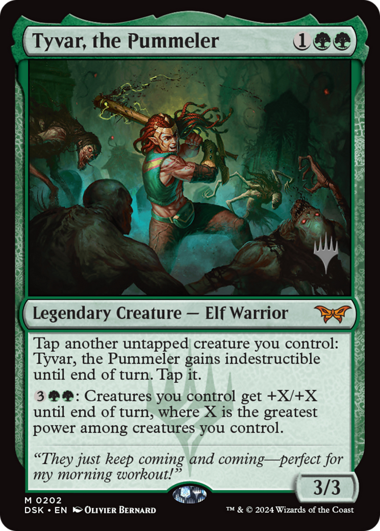Tyvar, the Pummeler (PPDSK-202) [Duskmourn: House of Horror Promos] Foil MTG Single Wizards of the Coast