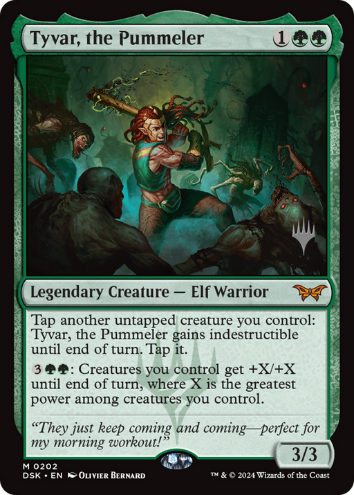 Tyvar, the Pummeler (PPDSK-202) [Duskmourn: House of Horror Promos] Foil MTG Single Wizards of the Coast
