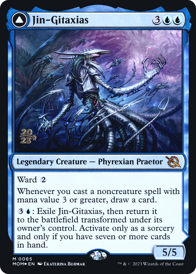 Jin-Gitaxias // The Great Synthesis (PRE-65S) [March of the Machine Promos] Foil MTG Single Wizards of the Coast