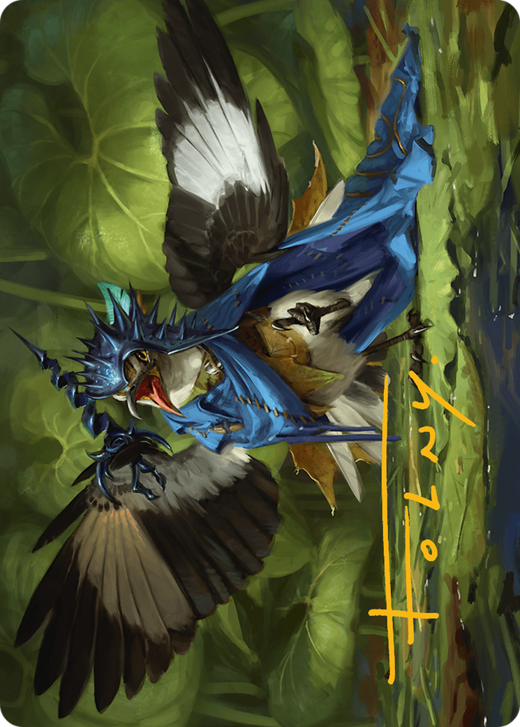 Mockingbird Art Card (Gold-Stamped Signature) [Art Series] Bloomburrow MTG Single Magic: The Gathering
