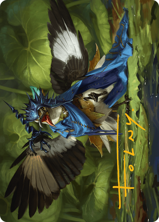 Mockingbird Art Card (Gold-Stamped Signature) [Art Series] Bloomburrow MTG Single Magic: The Gathering
