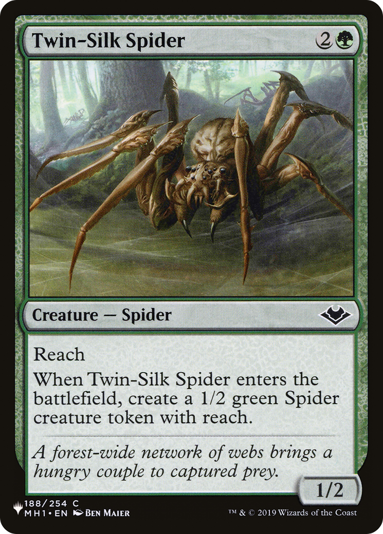 Twin-Silk Spider (LIST-MH1-188) [Mystery Booster] The List MTG Single Wizards of the Coast