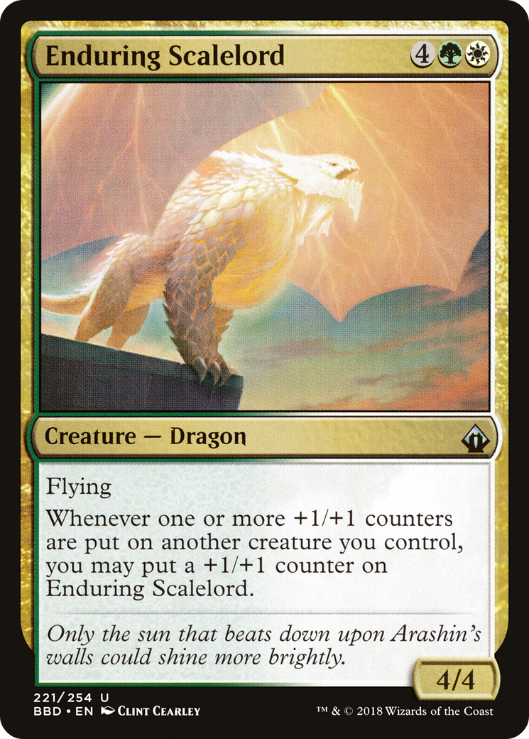 Enduring Scalelord (BBD-221) [Battlebond] Foil MTG Single Wizards of the Coast