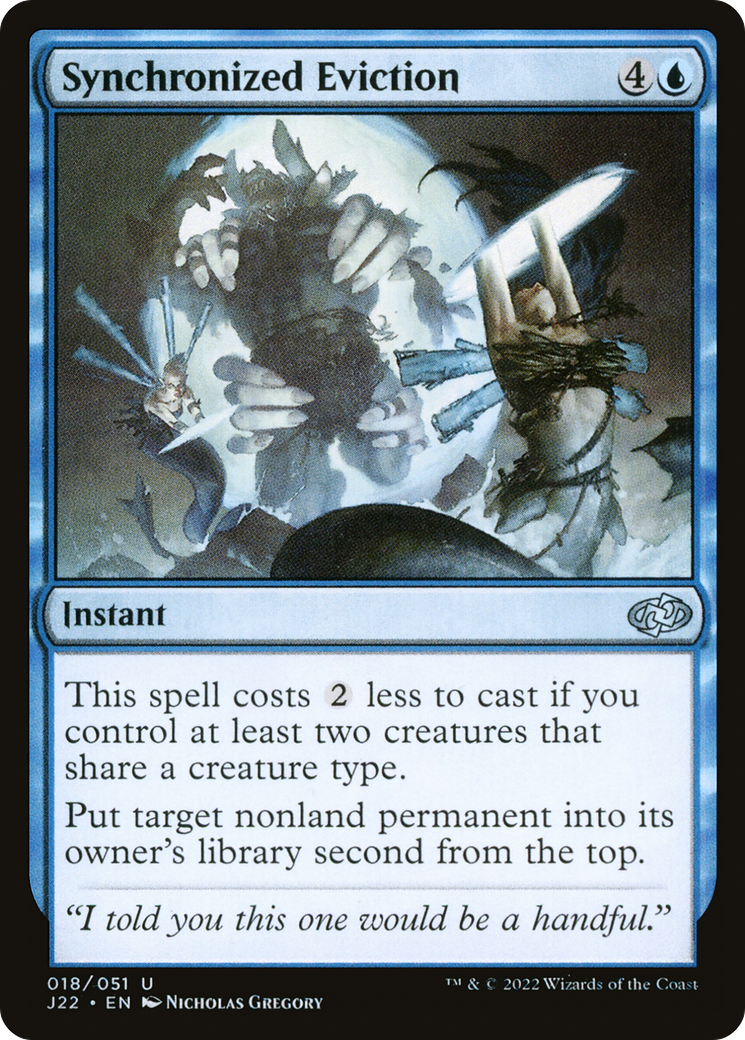Synchronized Eviction (J22-018) [Jumpstart 2022] MTG Single Wizards of the Coast