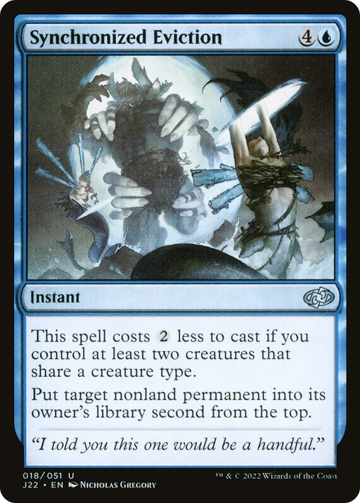Synchronized Eviction (J22-018) [Jumpstart 2022] MTG Single Wizards of the Coast
