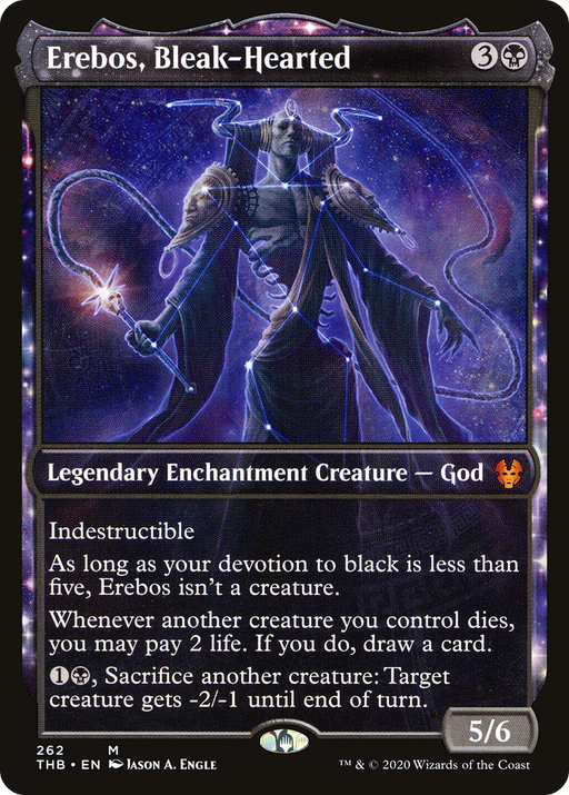 Erebos, Bleak-Hearted (THB-262) [Theros Beyond Death] (Showcase) Foil MTG Single Wizards of the Coast