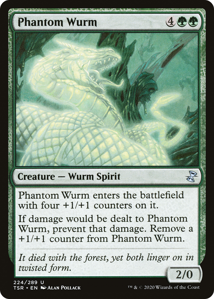 Phantom Wurm (TSR-224) [Time Spiral Remastered] Foil MTG Single Wizards of the Coast
