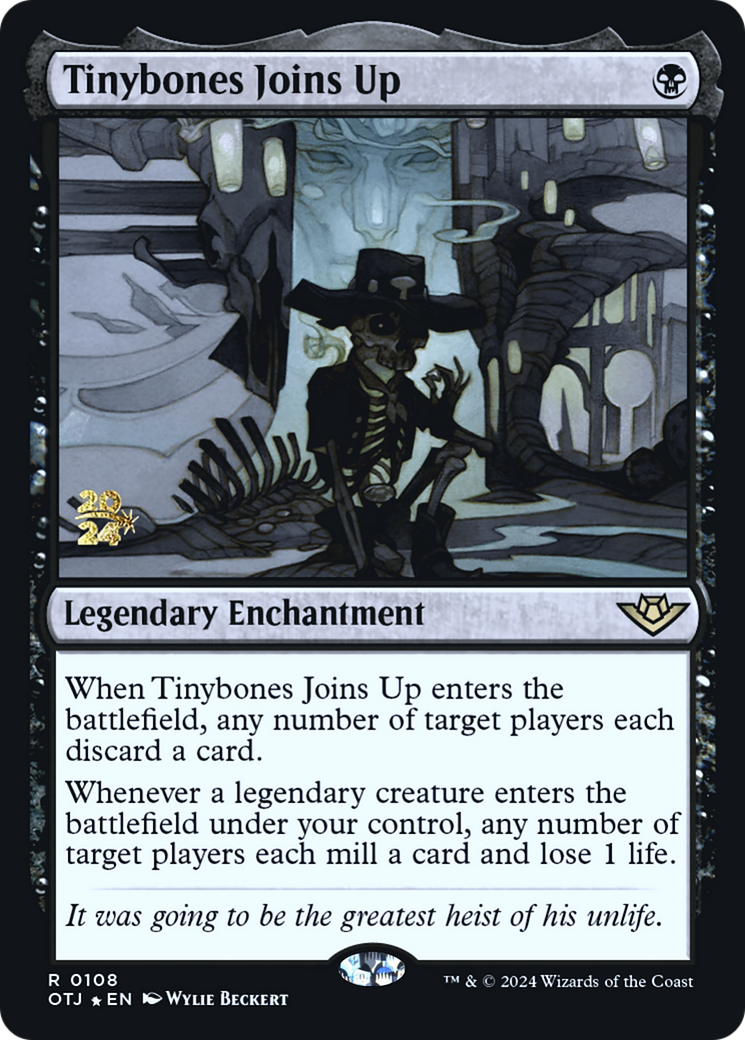 Tinybones Joins Up (PRE-108) [Outlaws of Thunder Junction Promos] Foil MTG Single Wizards of the Coast