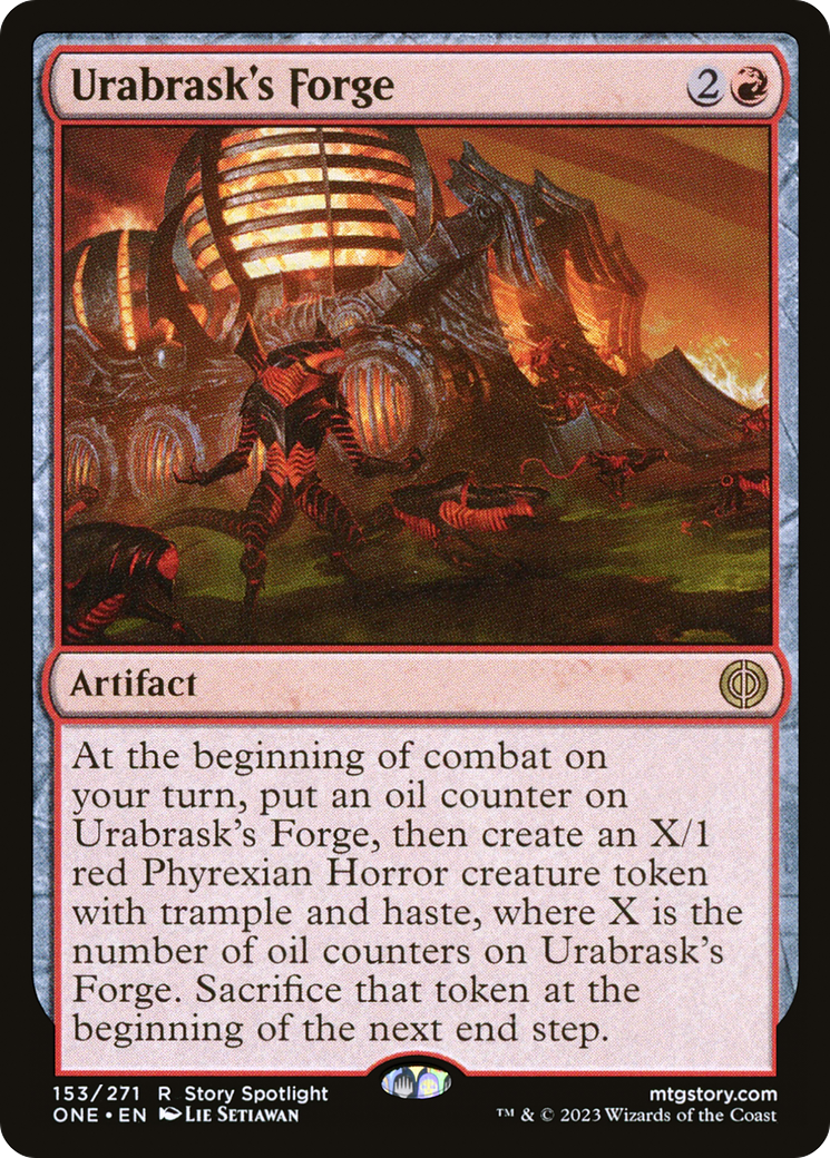Urabrask's Forge (ONE-153) [Phyrexia: All Will Be One] Foil MTG Single Wizards of the Coast
