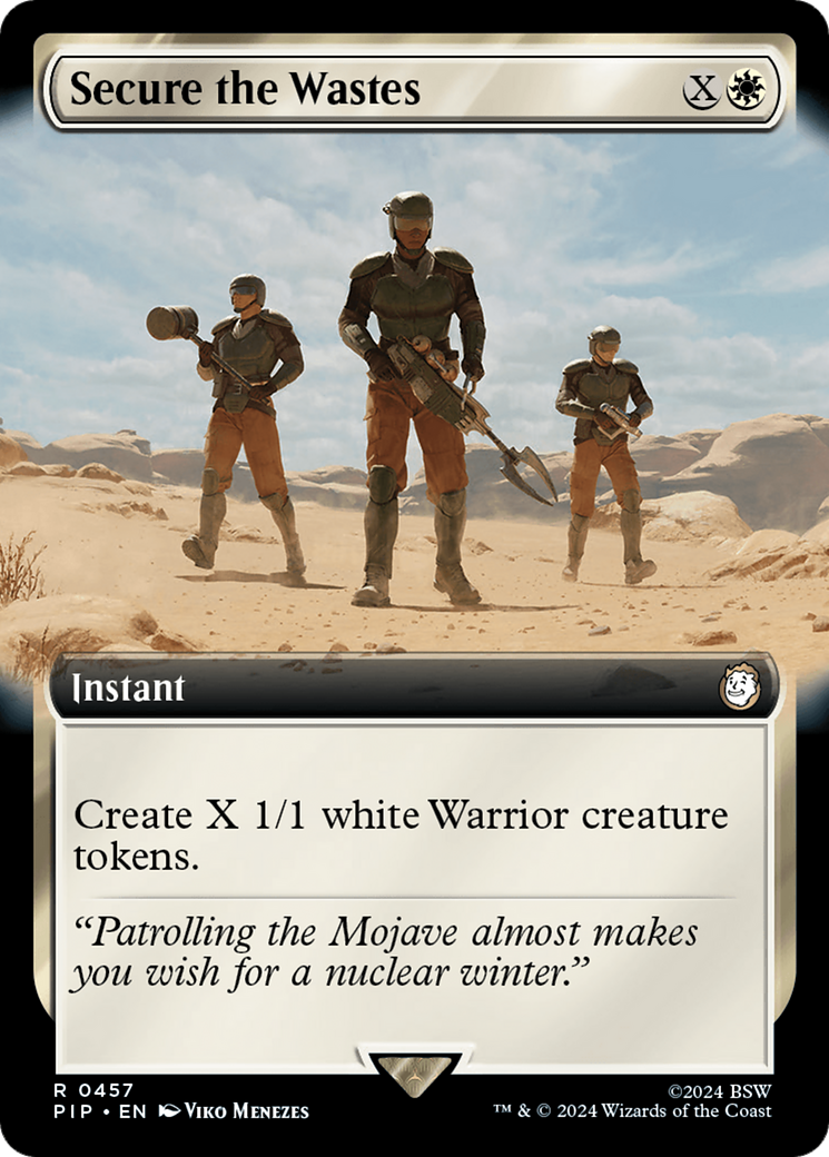 Secure the Wastes (PIP-457) [Fallout] (Extended Art) MTG Single Wizards of the Coast