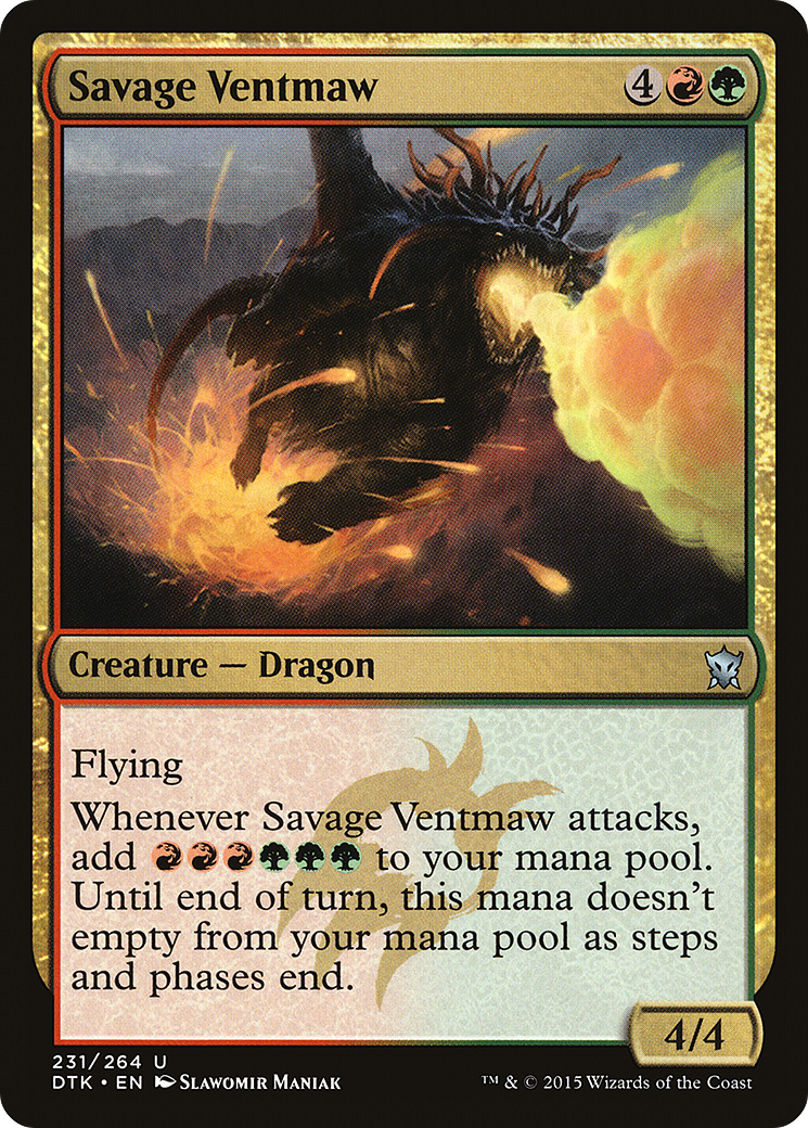 Savage Ventmaw (DTK-231) [Dragons of Tarkir] MTG Single Wizards of the Coast
