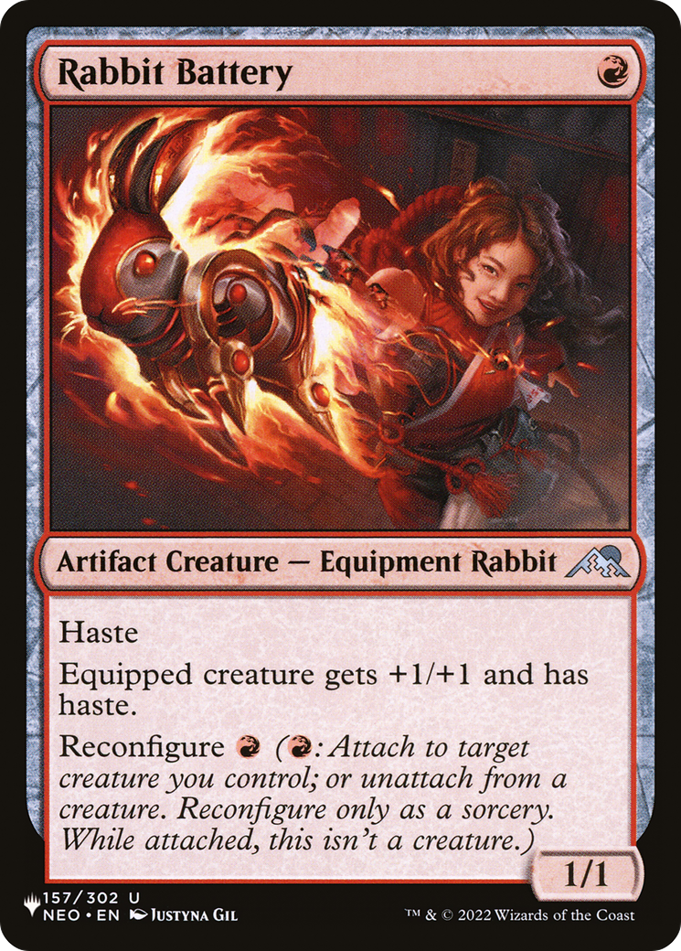Rabbit Battery (LIST-NEO-157) [Mystery Booster] The List MTG Single Wizards of the Coast