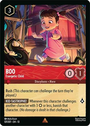 Boo - Energetic Child (127/207) [Attack of the Vine] Cold Foil Lorcana Single Disney