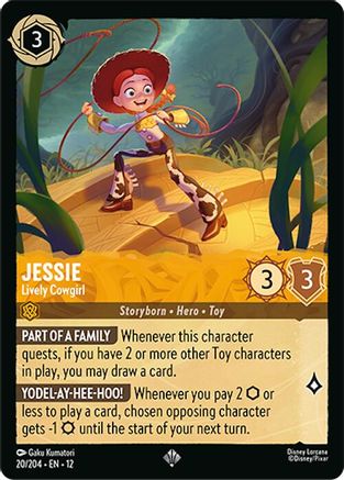 Jessie - Lively Cowgirl (20/204) [Wilds Unknown] Lorcana Single Disney