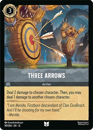 Three Arrows (197/204) [Wilds Unknown] Lorcana Single Disney