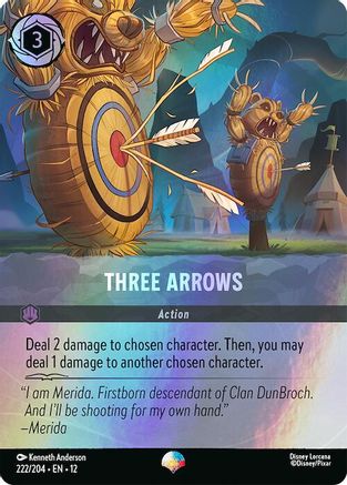 Three Arrows (Epic) (222/204) [Wilds Unknown] Holofoil Lorcana Single Disney