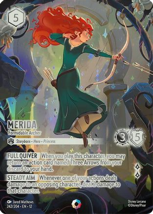 Merida - Formidable Archer (Iconic) (242/204) [Wilds Unknown] Holofoil Lorcana Single Disney