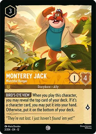 Monterey Jack - Watchful Ranger (2/204) [Wilds Unknown] Cold Foil Lorcana Single Disney