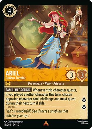 Ariel - Curious Traveler (18/204) [Wilds Unknown] Lorcana Single Disney
