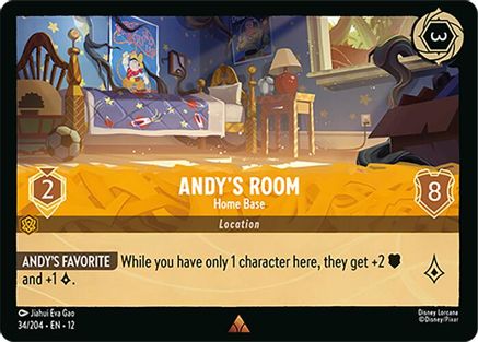 Andy's Room - Home Base (34/204) [Wilds Unknown] Lorcana Single Disney